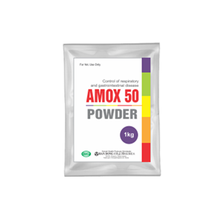 AMOXY 50 POWDER - ĐẶC TRỊ TIÊU CHẢY DO E.COLI
