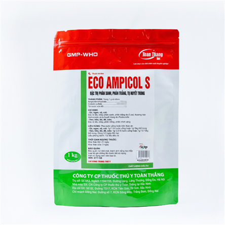 ECO AMPICOL S - Đặc trị phân xanh, phân trắng, tụ huyết trùng.