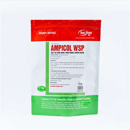 AMPICOL WSP -  ĐẶC TRỊ CÁC BỆNH ĐƯỜNG TIÊU HÓA, HÔ HẤP
