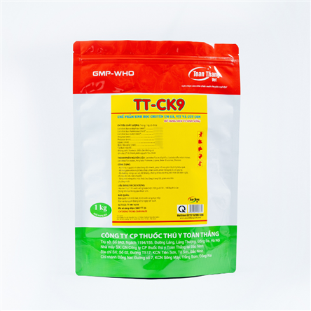 TT-CK9 - Chế phẩm sinh học chuyên úm gà, vịt và cút con men vi sinh sống chịu kháng sinh