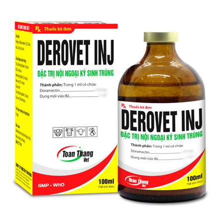 ECO - DEROVET INJ - Đặc trị Ký sinh trùng đường máu trên gia súc, gia cầm.