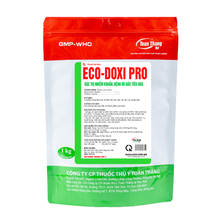ECO - DOXI PRO - Đặc trị nhiễm khuẩn, bệnh hô hấp, tiêu hóa