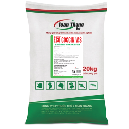 ECO - COCCIN W.S PREMIX - Đặc trị cầu trùng và ký sinh trùng đường máu ở gia cầm.