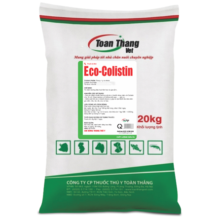 ECO - COLISTIN PREMIX - Đặc trị nhiễm khuẩn đường tiêu hóa do vi khuẩn.