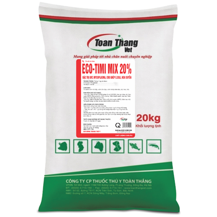 ECO TIMI MIX 20% - Đặc trị các nhóm bệnh hô hấp, tiêu hóa.