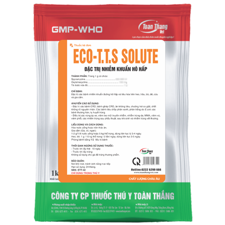 ECO - T.T.S SOLUTE  - Đặc trị nhiễm trùng đường hô hấp.