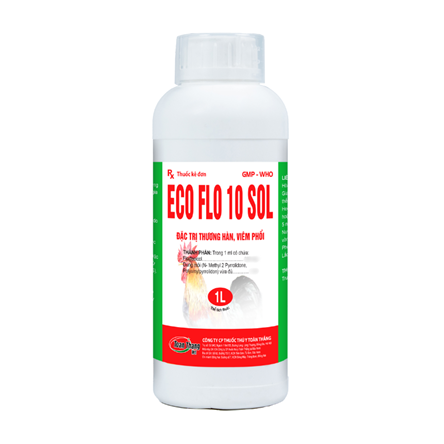 Eco Flo 10 Sol - Treatment for Fowl Cholera, Pneumonia