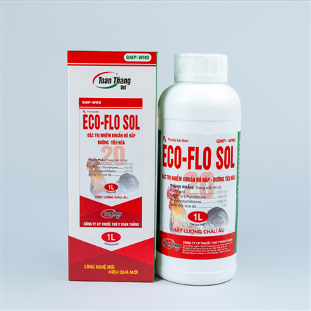 Eco Flo Sol 20 - Đặc trị nhiễm khuẩn hô hấp, đường tiêu hóa