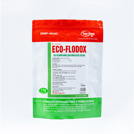 ECO FLODOX - Đặc trị nhiễm khuẩn, bệnh đường hô hấp, tiêu hóa