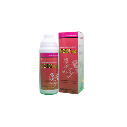 FLOSHOT 20 Sol - Prevention and treatment of digestive and respiratory diseases in poultry and waterfowl