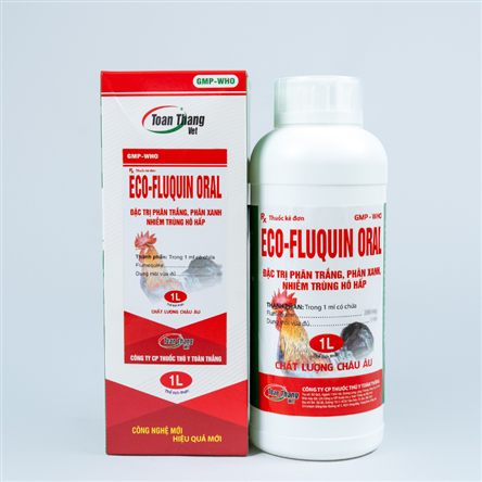 ECO FLUQUIN ORAL - Đặc trị phân trắng, phân xanh, nhiễm trùng hô hấp
