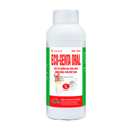 Eco Genta Oral - Treatment for Infectious Coryza, Greenish Feces, White Feces, and Sticky Yellow Feces