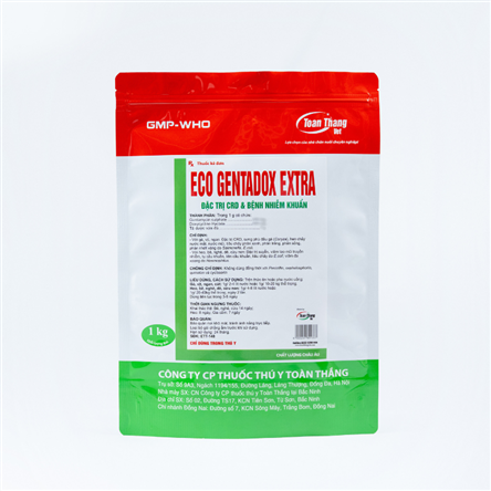 ECO GENTADOX EXTRA - ĐẶC TRỊ CRD VÀ BỆNH NHIỄM KHUẨN.
