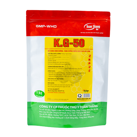 K.G-50 - Hỗ trợ điều trị bệnh cầu trùng, tăng cường miễn dịch