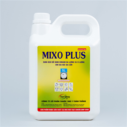 MIXO PLUS - DUNG DỊCH BỔ SUNG KHOÁNG ĐA LƯỢNG VÀ VI  LƯỢNG CHO GIA SÚC, GIA CẦM