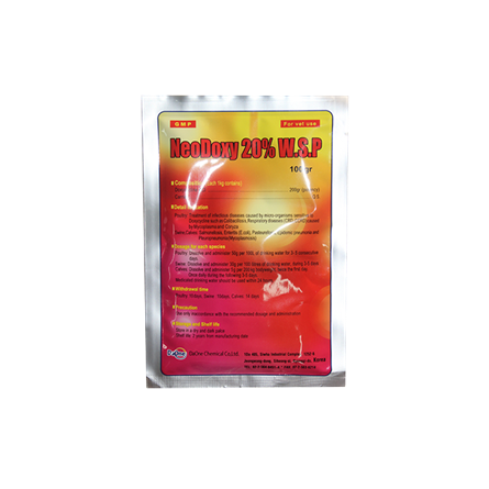 Neodoxy 20% W.S.P - Đặc trị các bệnh