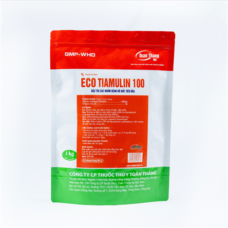 ECO - TIAMULIN 100 - Đặc trị các nhóm bệnh tiêu hóa, hô hấp.