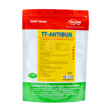 TT - Antigum - Chế phẩm sinh học kích thích miễn dịch, phòng bệnh tiêu chảy và tăng trọng