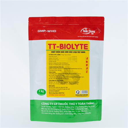 TT - BIOLYTE - Chất điện giải cho vật nuôi.