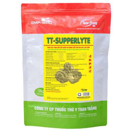 TT - SUPPERLYTE - Chất điện giải bổ sung vitamin và thảo dược, men vi sinh chống chịu kháng sinh