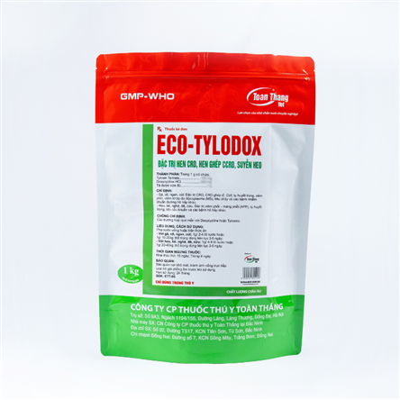 ECO - TYLODOX  - Đặc trị hen CRD, Hen ghép CCRD, suyễn heo.